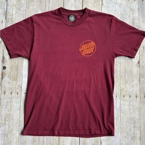 Santa Cruz Skateboards Burgundy Tee